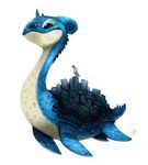  ambiguous_gender avian bird black_eyes cryptid-creations feral horn lapras loch_ness_monster nintendo plain_background pok&eacute;mon reptile scalie seagull video_games wingull 