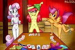  2014 anibaruthecat anthro anthrofied anus apple_bloom_(mlp) bow bra butt cards clothing cutie_mark_crusaders_(mlp) earth_pony equine female friendship_is_magic fur green_eyes group hair hay hi_res horn horse inside long_hair looking_at_viewer mammal my_little_pony navel nipples nude open_mouth orange_fur panties panties_around_one_leg pegasus pony princess_cadance_(mlp) princess_celestia_(mlp) princess_luna_(mlp) purple_eyes purple_hair pussy raised_leg scootaloo_(mlp) standing sweetie_belle_(mlp) two_tone_hair underwear undressing unicorn white_fur wings yellow_fur young 