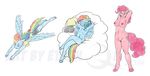 2014 anthro anthrofied blue_eyes clothing cloud cutie_mark equine ethanqix female flying friendship_is_magic group hooves horse mammal my_little_pony nipples nude pegasus pinkie_pie_(mlp) pony purple_eyes pussy rainbow_dash_(mlp) shorts sitting standing tongue tongue_out wings 