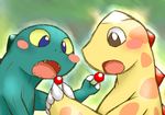  &lt;3 blush cub dinosaur duo hearto lighto male source_request unknown_artist you_are_umasou young 