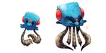  ambiguous_gender black_eyes cephalopod cryptid-creations duo looking_at_viewer marine nintendo plain_background pok&eacute;mon smile squid tentacool tentacruel video_games 