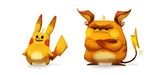  ambiguous_gender cryptid-creations duo frown happy mammal nintendo open_mouth pikachu plain_background pok&eacute;mon raichu rodent smile video_games 