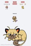  ambiguous_gender cat english_text feline fusion hitmonchan mammal meowth nintendo plain_background pok&eacute;mon sinny-d_(artist) text video_games 