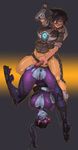  after_sex amber_eyes armor big_breasts bionic_arm black_hair blue_skin breasts brown_eyes cum cum_in_pussy cum_inside dickgirl duo eyewear female flexible goggles hair hanging intersex leather_jacket long_hair outfit overwatch penetration ponytail pussy_juice rubber saliva short_hair suit tight_dress tracer_(character) unconvincing_armor upside_down wide_hips widow_maker_(character) wire 