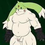  anthro balls bandai barazoku chubby digimon flaccid gargomon male musclegut muscles nipples nude partially_retracted_foreskin pecs penis solo standing terrykurosu uncut 