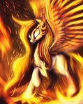  2014 angry cutie_mark equine female fire friendship_is_magic fshydale hair horn mammal my_little_pony princess_celestia_(mlp) solo winged_unicorn wings 