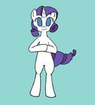  animated blue_background blue_eyes cutie_mark equine female friendship_is_magic fur hair horn looking_at_viewer mammal my_little_pony plain_background purple_hair rarity_(mlp) smile solo unicorn whatsapokemon white_fur 