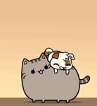  ambiguous_gender animated cat cute duo feline feral gamer_cat glitch_(character) mammal pusheen samantha_whitten smile teeth whiskers 