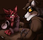  anthro canine digital_media_(artwork) five_nights_at_freddy&#039;s fox foxy_(fnaf) kayla-na male mammal pirate raccoon 