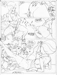  anthro avian bird breasts comic dewey_duck dialogue duck ducktales english_text female greyscale huey_duck louie_duck male monochrome nipples pandora&#039;s_box pussy text what 