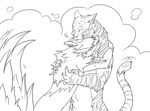  &lt;3 couple cuddling cute duo eyes_closed feline hug male mammal prints_(character) shadowprints tiger 