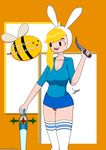  adventure_time arthropod bee cartoon dagger fake_ears female fionna_the_human human insect jrtmrx mammal not_furry weapon 