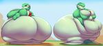  absurd_res big_butt blush butt female gardevoir green_eyes green_hair hair hi_res huge_butt humanoid looking_at_viewer looking_back morbidly_obese nintendo overweight pok&eacute;mon smile thick_thighs trinity-fate62 video_games wide_hips 