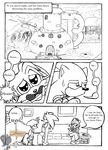  2014 anthro black_and_white canine comic dialogue female fox hedgehog limacandy male mammal miles_prower monochrome sega sonic_(series) sonic_the_hedgehog 