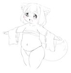  bigger_version_at_the_source blush canine clothing dog female kemono mammal monochrome panties rajio solo strapped underwear 