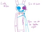  animatronic anthro bonnie_(fnaf) english_text five_nights_at_freddy&#039;s five_nights_at_freddy&#039;s_2 machine male mechanical robot solo text the_weaver toy_bonnie_(fnaf) 