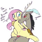  antlers balls beard blush chair_position cutie_mark discord_(mlp) draconequus dragon duo english_text equine facial_hair female florecentmoo fluttershy_(mlp) friendship_is_magic from_behind grey_hair hair half-closed_eyes hooves horn horse hybrid male mammal my_little_pony on_top penetration penis plain_background pony pussy sex smile straight talons teeth text vaginal vaginal_penetration white_background wide_eyed wings yellow_body 
