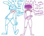  animatronic anthro bonnie_(fnaf) dialogue english_text five_nights_at_freddy&#039;s five_nights_at_freddy&#039;s_2 humor lagomorph machine male mammal mechanical pun rabbit robot standing text the_weaver toy_bonnie_(fnaf) 