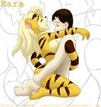  bbmbbf breasts eyes_closed feline female human kara_(furryneko) male mammal nude open_mouth sex straight tiger 