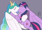  discrete_turtle duo equine female feral friendship_is_magic horn kissing lesbian mammal my_little_pony princess_celestia_(mlp) pussy_juice quadruped twilight_sparkle_(mlp) unicorn winged_unicorn wings 