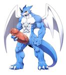  abs anthro balls bandai biceps big_muscles big_penis blue_skin blush claws digimon dragon erection exveemon fangs grey_skin harusuke holding_penis horn huge_penis humanoid_penis hyper male markings muscles nipples nude pecs penis plain_background pose red_eyes reptile scales scalie sheath slit solo standing teeth thick_penis toe_claws toned vein veiny_penis white_background white_skin wings yellow_skin 