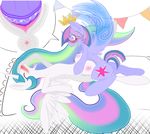  2014 big_breasts breasts cold-blooded-twilight duo equine female feral friendship_is_magic fur hair horn huge_breasts long_hair mammal multicolored_hair my_little_pony open_mouth plain_background princess_celestia_(mlp) smile teats twilight_sparkle_(mlp) white_fur winged_unicorn wings 
