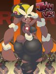  anthro army band big_breasts big_butt breasts butt collar cotton eyewear female glasses group hand_on_hip hat join_us lagomorph looking_at_viewer looking_back lopunny mammal mega_evolution mega_lopunny nintendo nipples open_mouth pantsuneko pok&eacute;mon rabbit saluting shiny team_rocket thick_thighs thigh_gap turned_around video_games voluptuous 