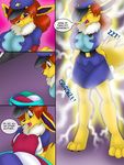  aakashi blush breasts eeveelution female jolteon nintendo pok&eacute;mon transformation video_games 