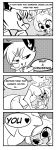  &lt;3 black_and_white bloominrose blush book breast_squish breasts canine cervine comic deaux_(bloominrose) faux_(bloominrose) female fox male male/female mammal monochrome reading 