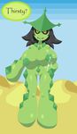  anthro areola big_breasts breasts cacturne elfdrago female green_nipples huge_breasts humanoid lactating nintendo nipples nora pok&eacute;mon pussy solo video_games 