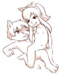  2014 animal_ears annie aogami cub duo female human kennen league_of_legends male mammal video_games yordle young 