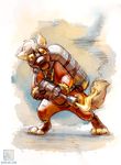  2014 ambiguous_gender anthro canine dog fire flamethrower gas_mask keovi mammal pyro_(team_fortress_2) ranged_weapon solo team_fortress_2 weapon 
