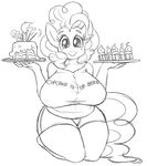  2014 anthro big_breasts breasts cake chubby cupcake doggie999 earth_pony equine female food friendship_is_magic horse huge_breasts looking_at_viewer mammal my_little_pony pinkie_pie_(mlp) pony smile solo 