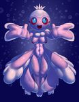  anthro anthrofied blue_eyes breasts bubble elpatrixf female frillish looking_at_viewer nintendo open_mouth pok&eacute;mon pussy smile solo underwater video_games water wide_hips 