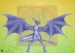  2014 breasts claws digital_media_(artwork) dragon dragonnetstorm female looking_at_viewer membranous_wings multiple_poses nails nipples nude pose scales scalie shining solo spikes spreading_wings wings 