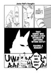 anthro canine english_text fur male mammal rolf text translated were werewolf wolf yakantuzura 野干ツヅラ@ﾃｨｱ 