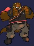  2014 anthro bulge heavy_(team_fortress_2) kaputotter male mammal mustelid solo team_fortress_2 wolverine 