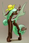  2014 changeling female feral food friendship_is_magic ice_cream my_little_pony physalis queen_chrysalis_(mlp) solo underpable 