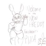  english_text five_nights_at_freddy&#039;s five_nights_at_freddy&#039;s_2 lagomorph male mammal monochrome rabbit source_request text thick_thighs toy_bonnie_(fnaf) unknown_artist wide_hips 