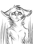  2014 anthro canine fennec fox male mammal nude sad sketch solo theothefox 