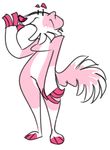  anonymous_artist border_collie canine dog felicity_fluff female fur mammal pink_fur plain_background white_background white_fur 