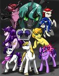  2014 changeling equine fan_character female feral friendship_is_magic group horn horse male mammal my_little_pony prince_blueblood_(mlp) queen_chrysalis_(mlp) rarity_(mlp) twilight_sparkle_(mlp) unicorn valkyrie-girl 