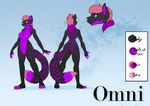  4_toes acethebigbadwolf anthro breasts butt chest_tuft color digital_media_(artwork) feline female fur leopard long_tail mammal model_sheet nipples omni purple_eyes purple_markings pussy smile snow_leopard spots standing toes tuft 