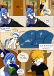  anthro bed book canine cleaning comic daughter dialogue english_text equine eyewear facepalm father female feral fox friendship_is_magic glasses male mammal mother my_little_pony nikkisheep parent smile sofa text 