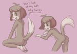 animal_crossing anthro balls butt canine digby_(animal_crossing) dog male mammal nintendo raised_tail reality_undoer solo video_games 