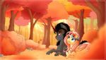  2014 armor black_hair blue_eyes cape crown cutie_mark duo equine evehly female feral fluttershy_(mlp) friendship_is_magic fur grey_fur hair hi_res hooves horn king_sombra_(mlp) long_hair male mammal my_little_pony open_mouth pegasus pink_hair red_eyes slit_pupils text unicorn wings yellow_fur 