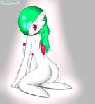  anthro breasts butt female fir3born gardevoir humanoid kneeling nintendo nipples nude pok&eacute;mon solo video_games 