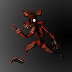  2014 animatronic canine five_nights_at_freddy&#039;s fox foxy_(fnaf) hook looking_at_viewer machine male mammal mechanical mickeymonster robot running solo 