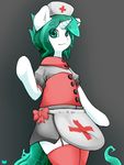  2014 anthro anthrofied clothed clothing equine friendship_is_magic fur girly hair horn legwear looking_at_viewer male mammal my_little_pony nurse nurse_hat nurse_uniform pixelbit scorci smile solo stockings unicorn 