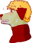  2014 annoying_watermatk anthro blood blush canine canonfox11 clothed clothing cringe dalmatian digital_media_(artwork) dog hair jacket louis male mammal nosebleed shaded short_hair solo 